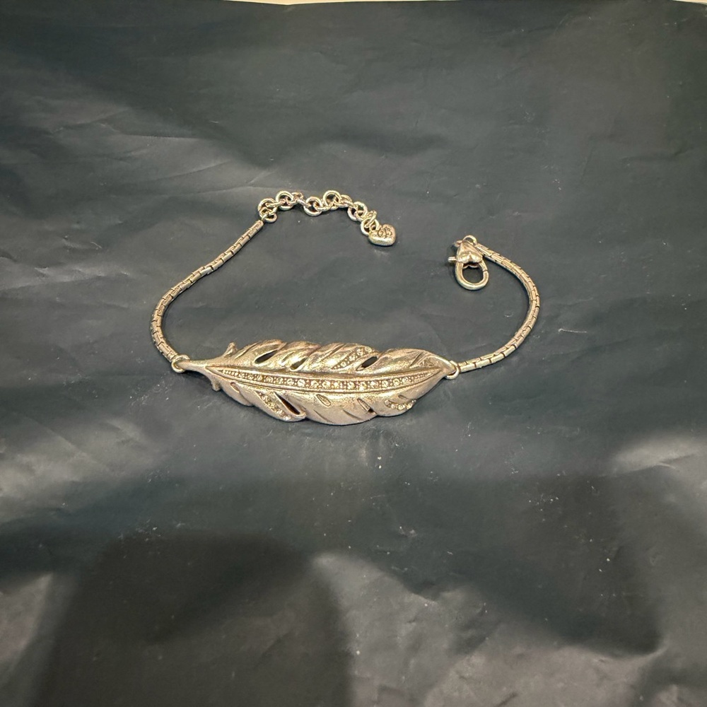 Brighton Silver Feather Bracelet